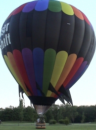 Our balloon, on landing