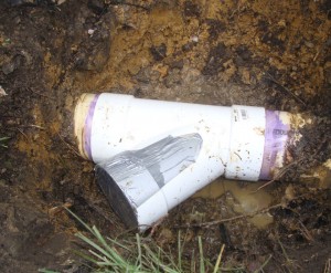 Step 5 - Insert new pip, make sure to use PVC cement!
